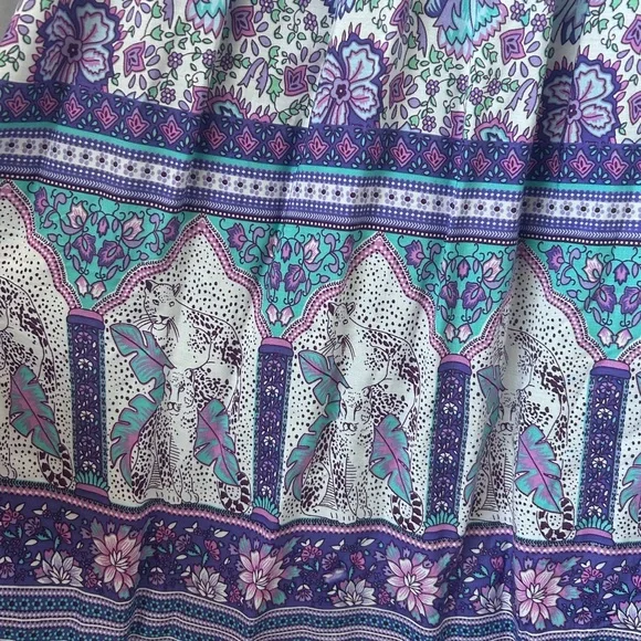 Bohemian Chic Style Floral Maxi Dress Size XS NWOT - Picture 15 of 15